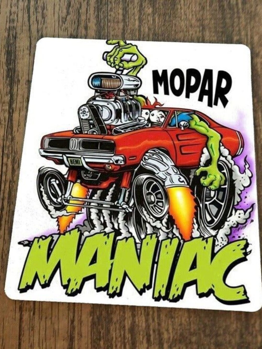 Mopar Maniac Hot Rod Gasser Art Mouse Pad